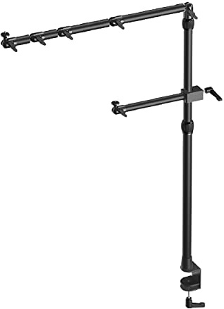 Elgato Pro Multi Mount Bundle - Main pole extendable up to 125 cm / 49 in, 4-section articulated arm, Auxiliary holding arm for cameras, lights and more