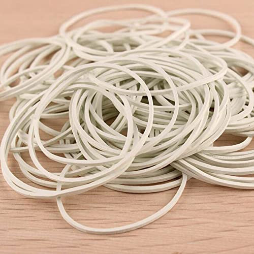 50 unids/Pack, Banda de Goma de Color Blanco de 50mm, Banda elástica Fuerte, papelería, Escuela, Oficina, Suministro for el hogar, Corbata de Goma