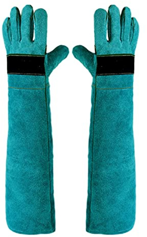 Anti-Biss Arbeitshandschuhe | Bissfeste Handschuhe Für Den Umgang Mit Tieren 45 Cm/ 60 Cm Anti-Biss Arbeitshandschuhe Zum Schweißen, Pflegen, Umgang Mit Hund/Katze/Vogel/Schlange/Papagei