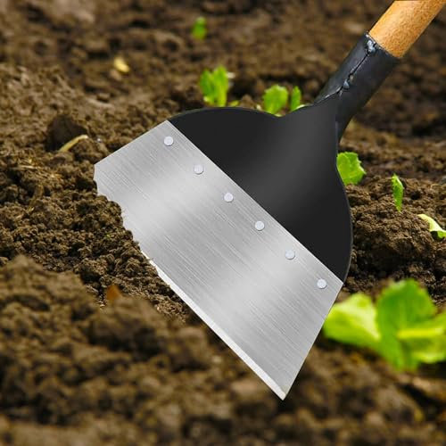 Pala da Giardino Multifunzionale,Pala di Pulizia Multifunzionale,Adatto per Diserbo, Spalatura Neve, Pulizia, Pulizia Agricola, Diserbo, Concimazione, Rivoltamento del Terreno (23cm)