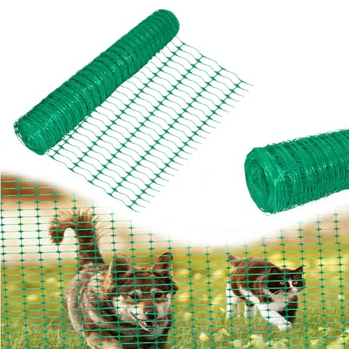 TRMLBE Clôture de clôture en plastique - 1 x 80 m - Vert - Filet de protection - Clôture de chantier - Rouleau - Clôture de jardin - Clôture mobile - 80 m