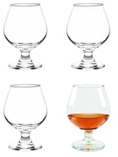 Cristar Brandy Snifter Glasses, (Set Of 4) Brandy Glasses, 11.5oz Taster Glasses, Craft Beer Glasses, Dishwasher-Safe, Lead-Free, Cognac Glasses, Tulip Glasses, Made In Colombia.