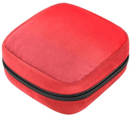 RODAILYCAY Damenbinden Aufbewahrungsbeutel für Damen, große Kapazität, Menstruationspad-Tasche, roter Farbverlauf, Menstruationstaschen, Tampon-Sammeltasche, Geldbörse