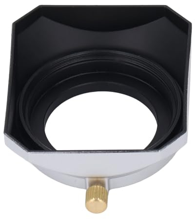 Paraluce Quadrato da 39 Mm, Paraluce Avvitato in Lega di Alluminio con Finitura Opaca, per Filtro Obiettivo Video Digitale o Filettatura Cilindrica