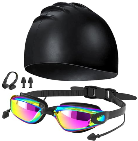 JSTHHTT Swimming Goggles - UV Protection, Anti Fog - Adult Unisex - Soft, Waterproof - Men, Women