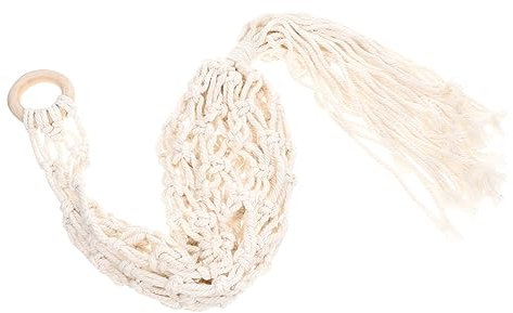 Alipis Gemüsekorb Aus Makramee Hängender Obstkorb Für Küche Praktischer Hängekorb Mit Großem Fassungsvermögen Multifunktionaler Korb Für Obst Und Gemüse Dekorativer Wandhaken