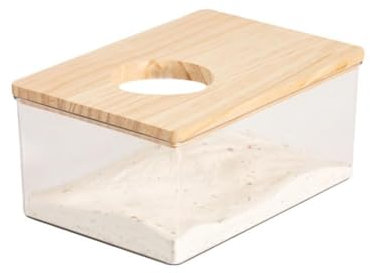 Hamster Golden Bear Sand Badebox Acryl Doppelzweck Bad WC V5X6 Chinchilla Sand Großes Sandbecken Urin