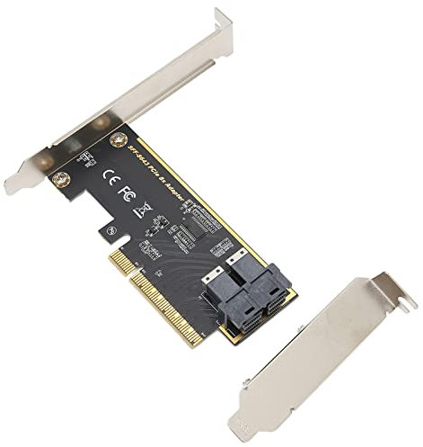 Mtlavishness PCIE X8 Adapter Card Port SFF 8643 Mini SAS HD 36Pin PCIE Adapter Card for Desktop Conventional Use