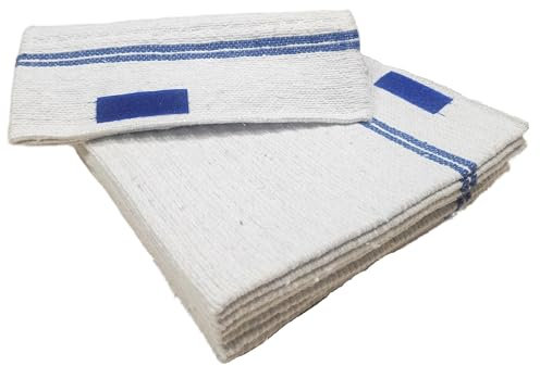 LNT France - Lot de 5 Serpillères Gaufrées Auto-Fixantes, 50 x 50 cm, Très Absorbantes, pour Tous Types de Sols.