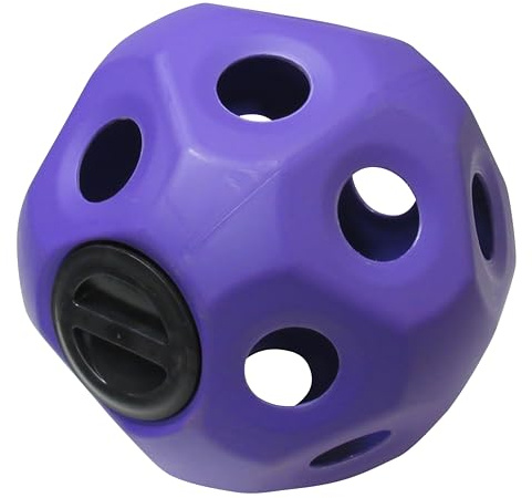 Hay Ball Horse Feeder Toy - Choice of Colours (Hanging Treat Slow Feeding Stable) (Purple)