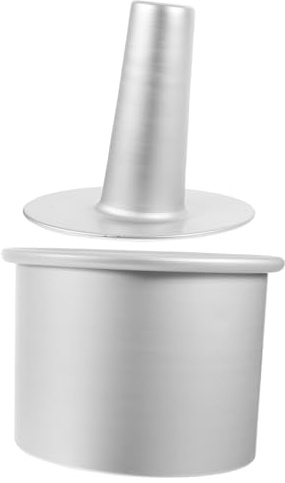 Zerodeko Tortiera a Cerniera Antiaderente Da 5 Pollici in Acciaio Al Carbonio Per Dolci, Teglia Per Torta Rotonda Alta Fondo Rimovibile, Per Uso Domestico e Pasticceria