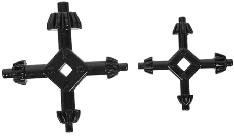 Uonlytech 2 Pezzi Chiave per mandrino da trapano chiave mandrino per trapano a colonna Universal Chiavi di riparazione strumento tascabile acciaio Nero