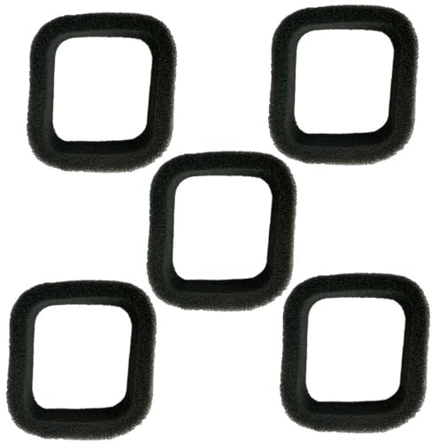 5 Stück Luftfilter for verschiedene Rasentrimmer, 50 x 43 mm, Filterschwamm, Rasenmäher, Trimmerzubehör, Garten-Grasschneider, Ersatzteil