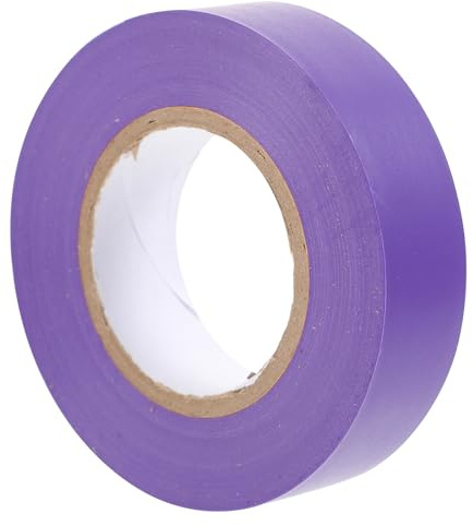 Hemobllo Cinta Eléctrica Morada Aislante Autoadhesiva Resistente Altas Temperaturas para Cables y Reparación Eléctrica PVC Eléctrico Aislante para Uso Interior y Exterior