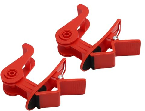 Qcwwy Non Slip Tapes Dispensers Holder 2PCS Table Clamp Tape Dispenser Non Slip Tapes Dispensers Holder Tabletop Item Wrapping Tool for Home School Workshop Warehouse Household Goods (Red)