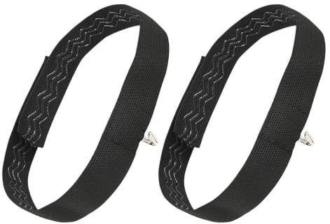 Kisangel 2 Pièces Support de Lunettes Post-rhinoplastie Noir en Polyester et Métal, Bandeau Élastique Antidérapant pour Récupération Chirurgicale et Port Quotidien