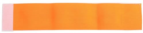 Dwawoo Kapitänsbinde, Fussball Armband Team Armbinde Outdoor Sports Gruppen Captain Armband 5 Farben Verstellbare Spielerbänder (Orange)