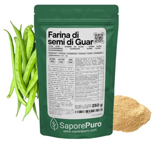 SaporePuro Guarkernmehl - 250 gr - Guar Gum - 3500 CPS
