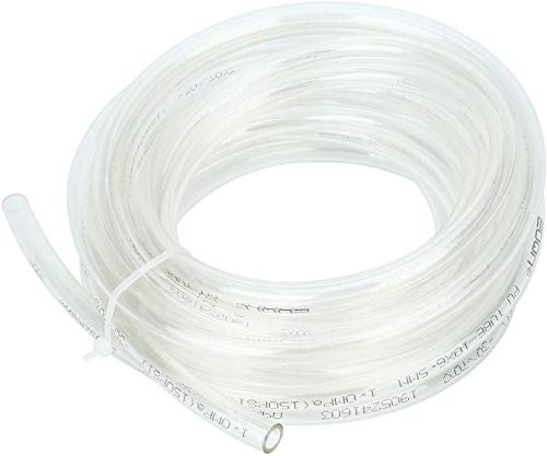 TEN-HIGH 5m PU Luftschlauch Pneumatik-Schlauch 6,5mm ID x 10mm AD Transparent für pneumatisches Werkzeug, Holzbearbeitung usw.