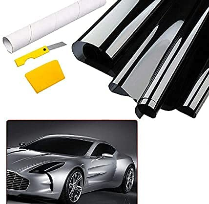 TOTMOX Fensterfolie, getönte Rolle für Autofenster, Sichtschutz für die meisten Autos, 75 cm x 7 m