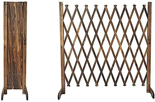 llxyzrzbhd Scherengitter Holz Rankhilfe Holzgitter Rankgitter Holz Outdoor-Pflanzenexpansionszaun Tierbarriere Holz Sichtschutz Dekorativer Zaun Gartenumrandung 818(Size:70CM)