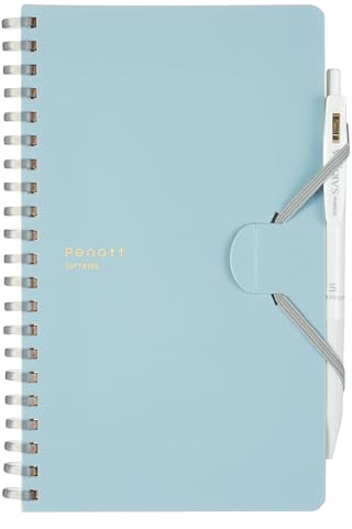 KOKUYO Penott B6 Notebook, Soft Ring Notebook, Variation, 0.2 inch (5 mm) Square, Blue, SU-SP147S5-B