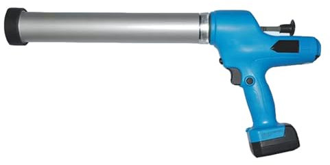 KHZKHC Electric Cordless Caulking Gun, 6 Adjustable Speeds Drip-Free Silicone Gun, 360° Rotation, 300kgf Powerful Thrust, W/LED Light, Automatic Glue Back Design, for Filling,Sealing