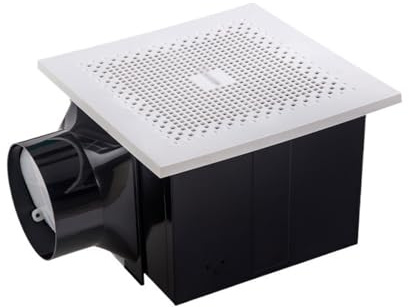 WAOCEO Ventiladores de Escape Extractor de Techo, silencioso, Potente, for Techo, baño, Oficina, Ventilador Extractor de Inodoro Extractor de Aire (Size : 26 * 26cm)