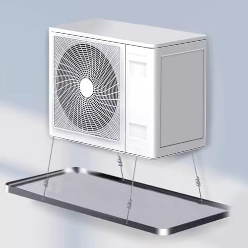 Gtzly Universelle Tropfschale for Klimaanlagen, Quadratische Eck-Tropfschale Aus Edelstahl mit Ablaufset, Kein Leck, Hvac-Kondenswassersammler-Tropfschale ( Size : 100*47.5*3.5cm/39.3*18.7*1.3in )