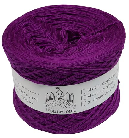 Bobbel einfarbig 200g - 760m 4 fädig Bobbel Wolle Farbverlaufsgarn handstrickgarn stricken häkeln (Bischof)