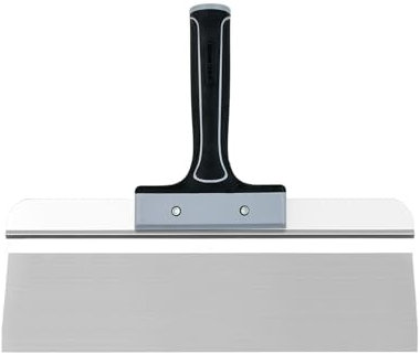 ROLLINGDOG Couteau à enduire 350 mm - Couteau pour cloison sèche, extrémité filetée, lame inoxydable, idéal pour écumer et lisser les murs