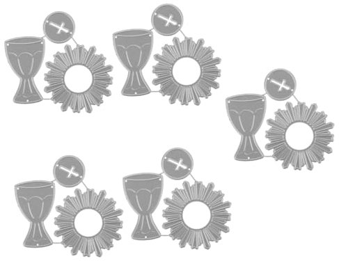 Tofficu 5stücke Dekorative Metall-stanzform Für Scrapbooking Und -projekte Schneideform Aus Kohlenstoffstahl Für Kreative Bastelarbeiten Kartenherstellung Und Prägung Für Individuelle