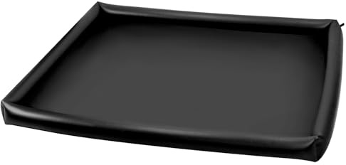 QWORK Sábana de Masaje Inflable, PVC Impermeable Duradero, Limpieza sin Esfuerzo, portátil con válvula de liberación rápida, 189 x 161 x 13,5 cm, Apta para Uso en Interiores y Exteriores