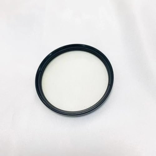 WANGFK Différentes Tailles Rondes 58 mm avec Cadre Photo UV Cut 420 nm Infrarouge Filtre Passe-Long Optique Verre Jaune JB420 GG420 caméra(58mm)