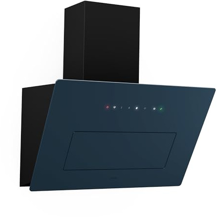 Klarstein SleekAir köksfläkt – 60 cm huvudfri huva, 686 m³/h, A++ energieffektivitet, pekkontrollpanel, LED-belysning 2700–6500 K, dubbel ventilation, antracit