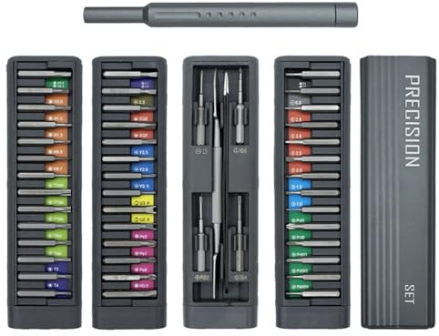 Comprehensive 49 Piece Precisions Screwdriver Collection Small Repair Tools for Phone Laptop and Small Appliance Repairs Electronics Toolkit