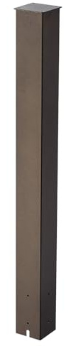 VEVOR Poteau de Boîte aux Lettres, 109,4 x 11 x 11 cm, Support de Boîte aux Lettres Encastré en Acier à Revêtement de Poudre, Kit Poteau Métallique pour Usage Résidentiel d'Extérieur, Couleur Bronze