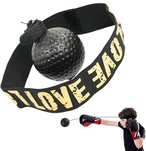 Box-Reflex-Ball-Stirnband-Set, Box-Ball für Kinder mit reflektierenden Bällen, Krafttrainingsausrüstung, reflektierende Bälle für Terrasse, Parks,