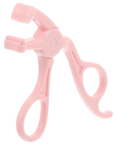 SHINEOFI Piegaciglia da Viaggio in Plastica Rosa Design senza Bordi per Uso Quotidiano e Protezione della Pelle degli Occhi, Arricciaciglia Compatto e Facile da Usare