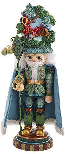 Kurt Adler HA0572 17.5 Hollywood Five Golden Rings Nutcracker, Multicolor