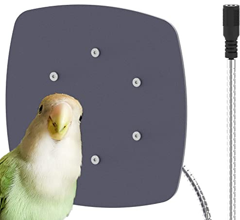 Ogioxam Bird Heater, Thermostatical Bird Warmer for Parakeets, IP67 Waterproof Bird Accessories and Supplies, 12V