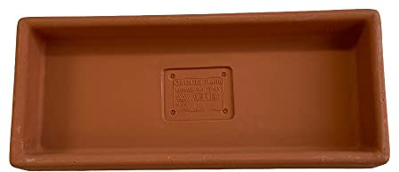 GARDENITALIA Garden Italia Vasi Sottovaso Rettangolare in Resina LRT66 cm. Interno 67 x 29 in Resina Colore Terracotta Made in Italy per Esterni - infrangibile - Resistente al Gelo