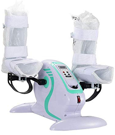 Unter dem Schreibtisch Pedaltrainer Fitness elektrisch motorisierter Mini-Fahrradtrainer, elektrisches Pedalfahrrad tragbare Fitnessübungen Arme/Beine Widerstandszyklus Indoor Gym Minitrainer