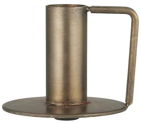 IB Laursen Kerzenhalter, Metall, rund, mit Ringhalter, Stabkerze