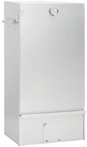 vidaXL Forno Affumicatore BBQ Generatore Fumo Freddo Acciaio Zincato, affumicatore con generatore Fumo, griglia da Esterno, Camera di affumicatura