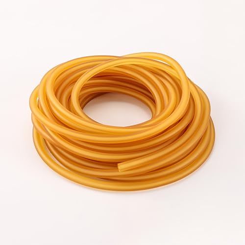 tetotak Tube de lance-pierre professionnel en latex puissant 1636/1745/1842/2040 – Résistance à la traction – Bleu, vert, jaune – Pour la chasse (jaune, 2055)