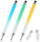 Andibro Dual-end Stylus Pens for Touch Screens, High Sensitivity silicone Gel Stylus Pen 2-in-1 Stylus Pen Compatible for Smartphone and Tablets All Universal Touchscreen Devices(yellow+green+blue)