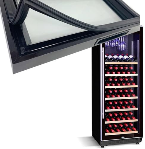 JIEZM Tira de Sellado para Vitrina refrigerada, Tira de Sellado para Vitrina, Tira de Goma para congelador, Perfil de Sellado de PVC para frigorífico