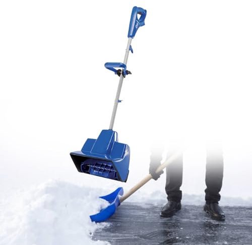 Lakenbroade Quitanieves eléctrico Recargable de Alta Potencia de 24 V/4,0 Ah, Pala quitanieves eléctrica, quitanieves para Uso doméstico, Ancho de remoción de Nieve 32 cm, Altura de remoción