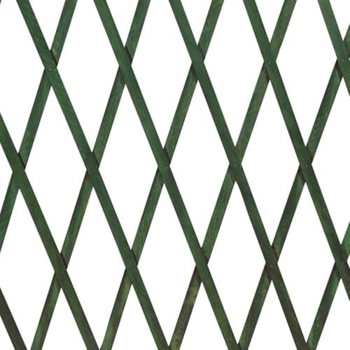 Traliccio Estensibile in Legno 180x45 cm Verde per Piante Rampicanti; Grigliato da Giardino e Balcone; Maglia Diagonale; Made in Italy; Supporto Piante